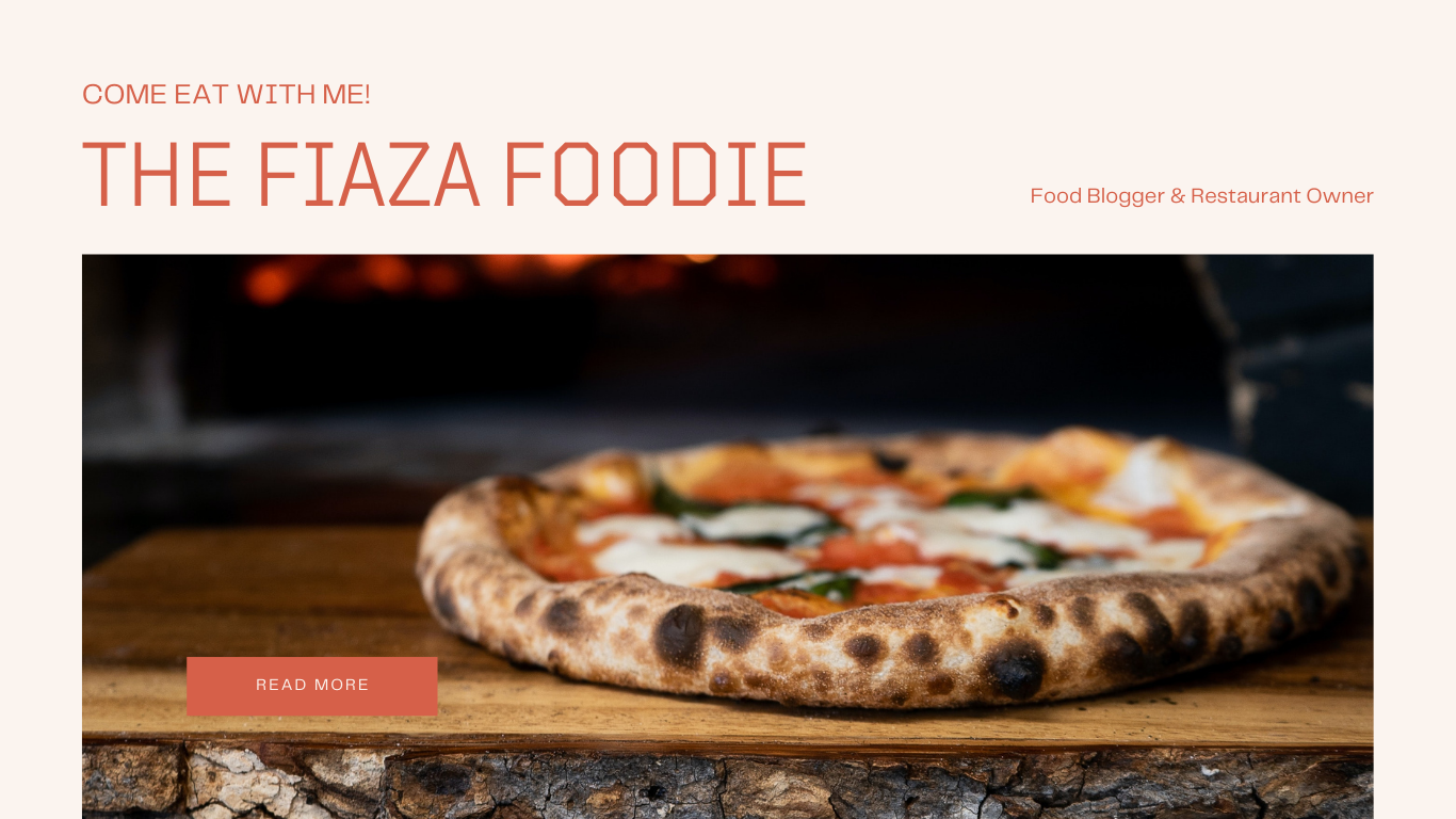 Food Blogger Website