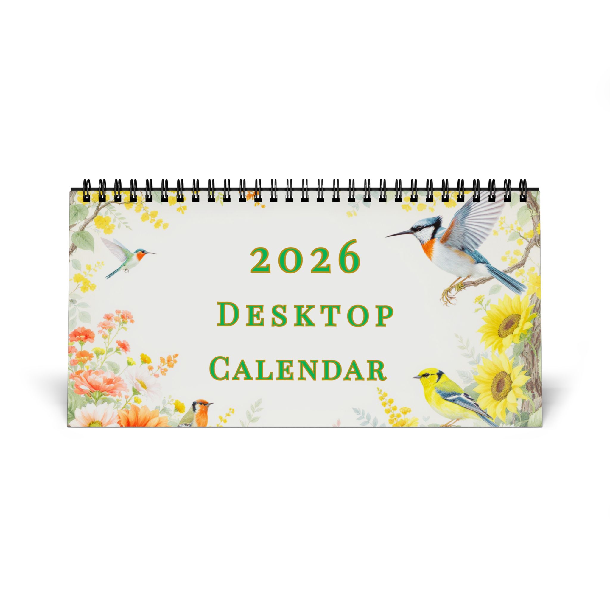 Wild Birds Nature Desktop Calendar 2026 – Bird Lover Cottagecore Gift ...
